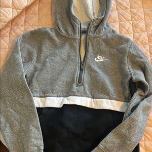 Nike Two-Tone Gray and Black Hoodie